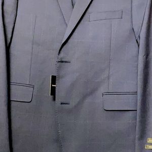 Saks Fifth Ave Men Navy Suit 42S
